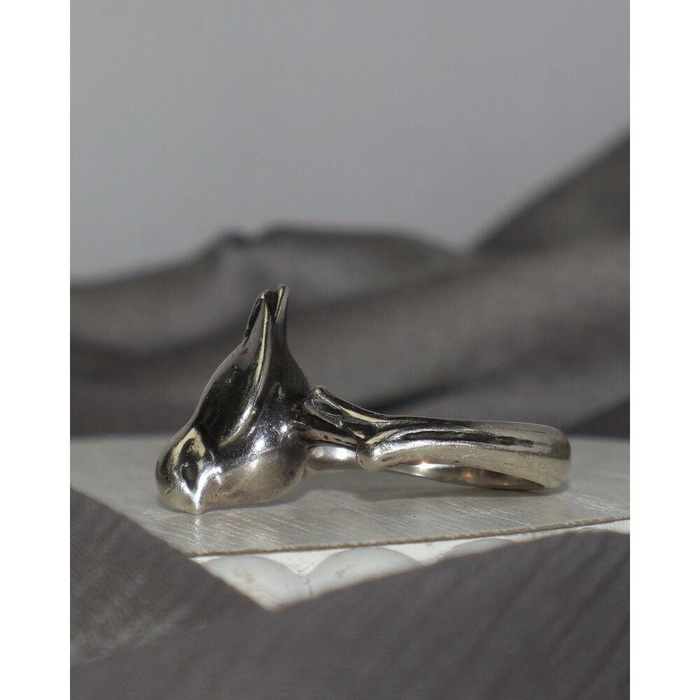 Retired James Avery 925 Bird On A Branch Ring 10.49G / Sz 7.5 - Picture 3 of 4